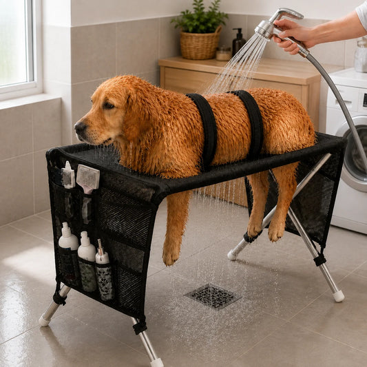 Foldable Pet Grooming Hammock Stand